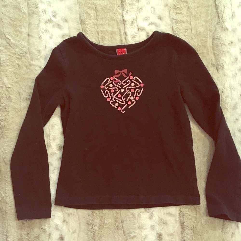 Candy cane long sleeve tee